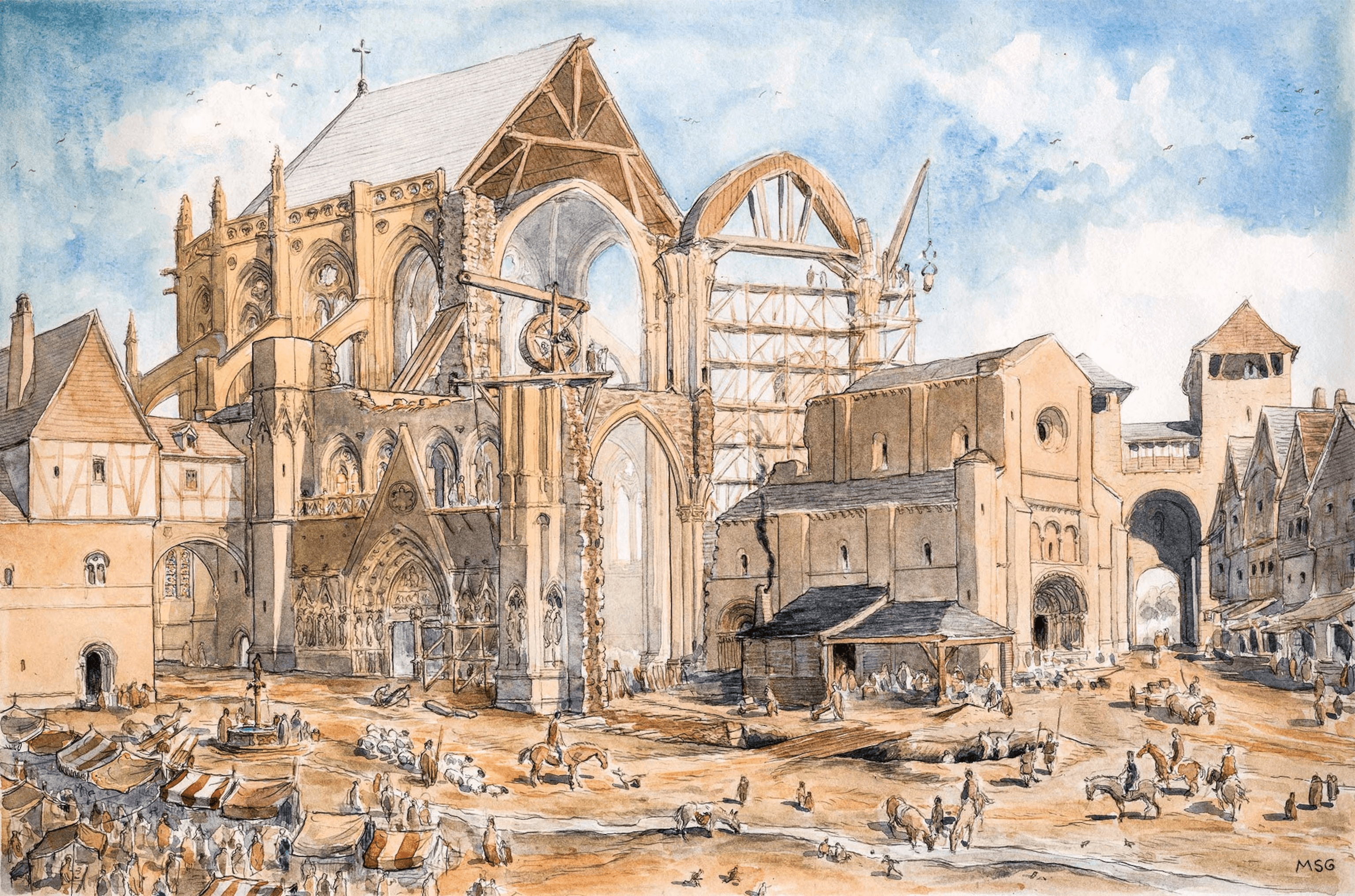 cathedral under construction