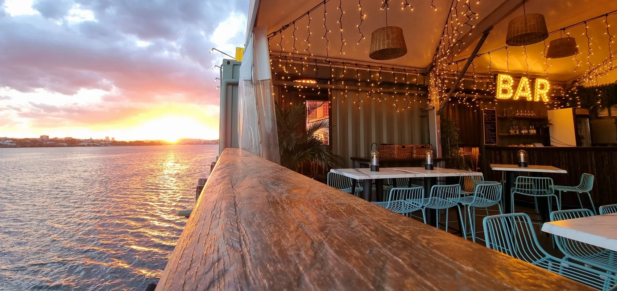 Riverside deck at Eat Street Northshore