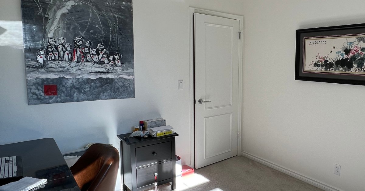 The before photo was designed in this Bellevue, Washington home by Sherri Monte, interior designer at, Elegant Simplicity.