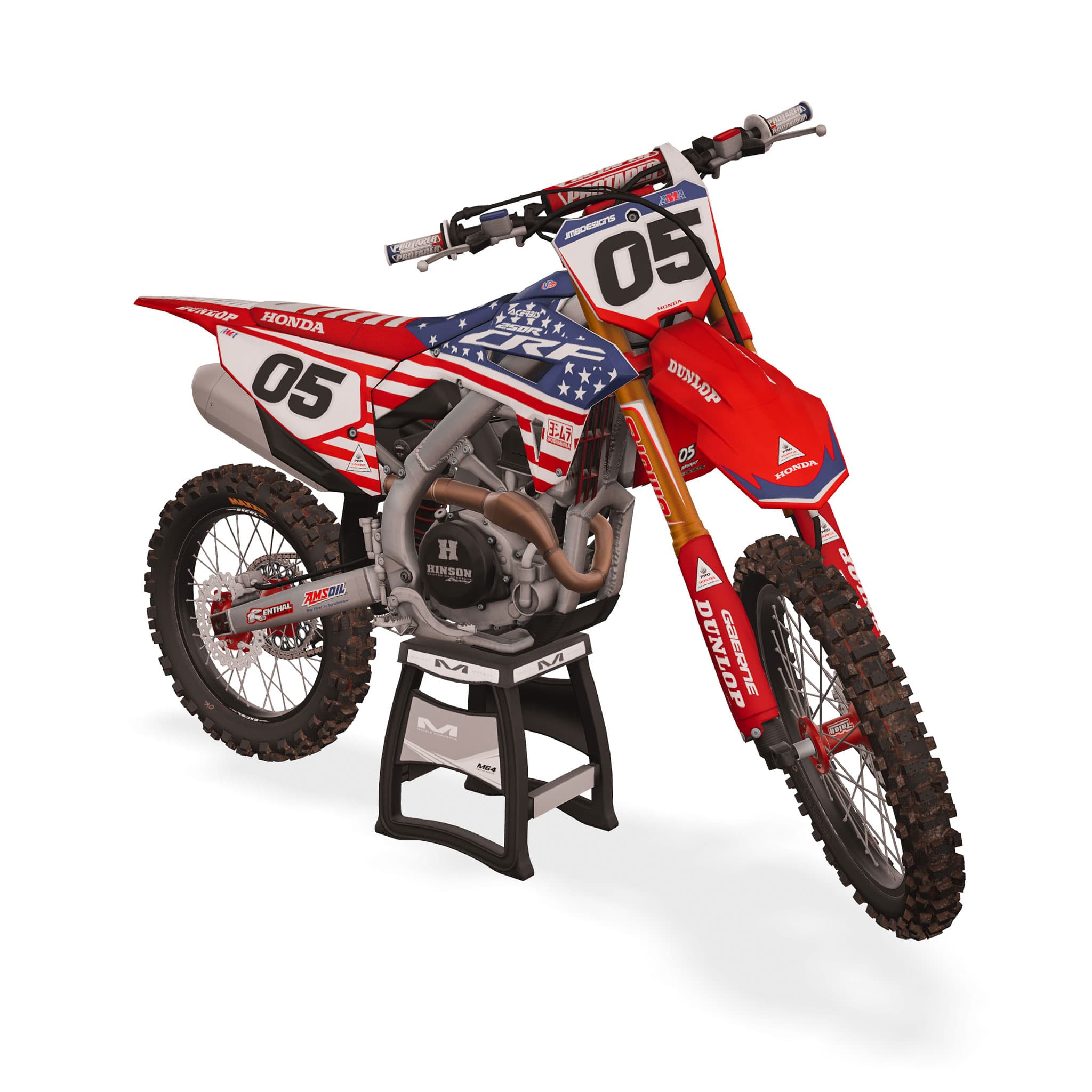 MXBIKES (VIDEO GAME)USA FLAGHONDA LIVERY DESIGN