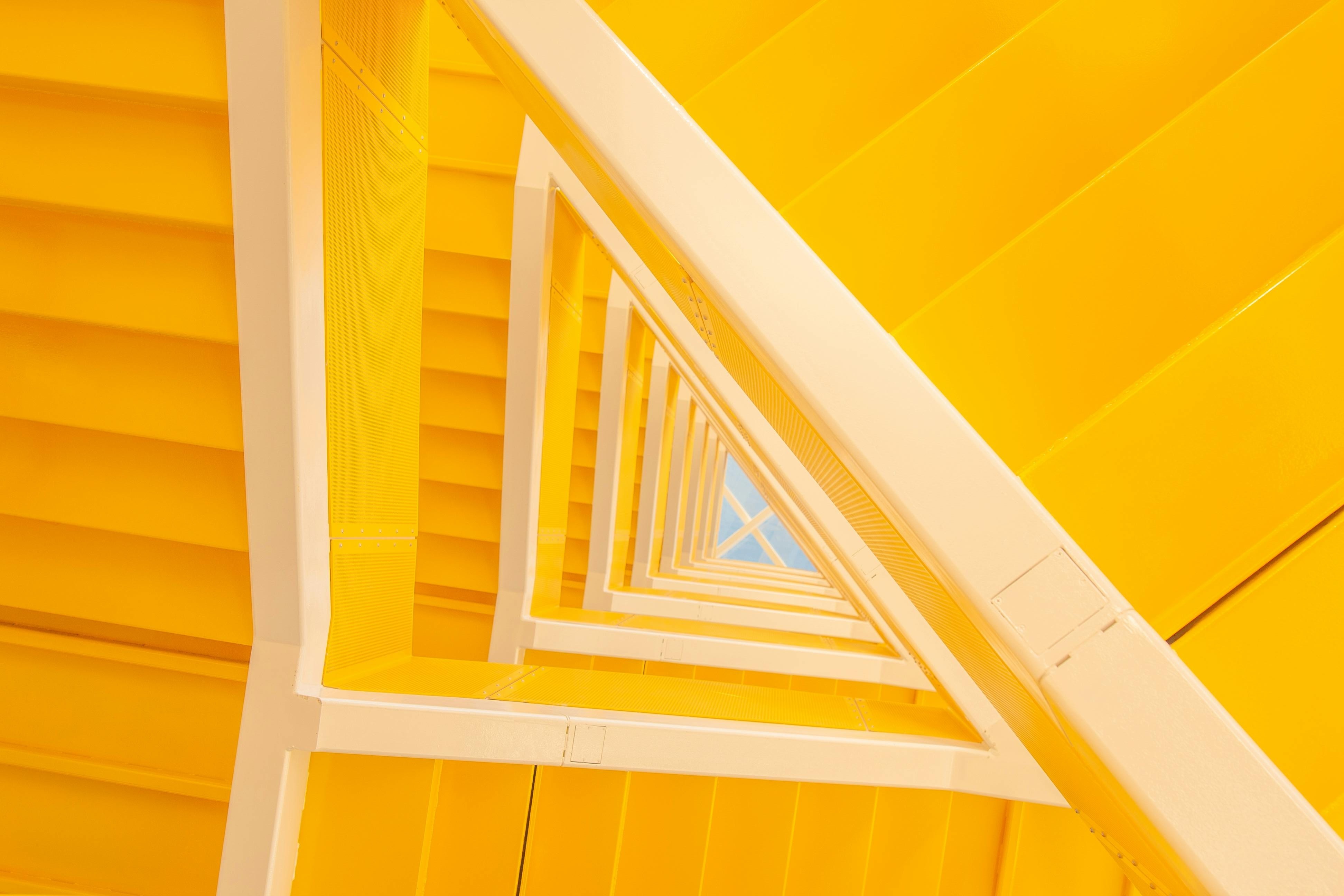 Dramatic yellow starwell representing a strategic way forward