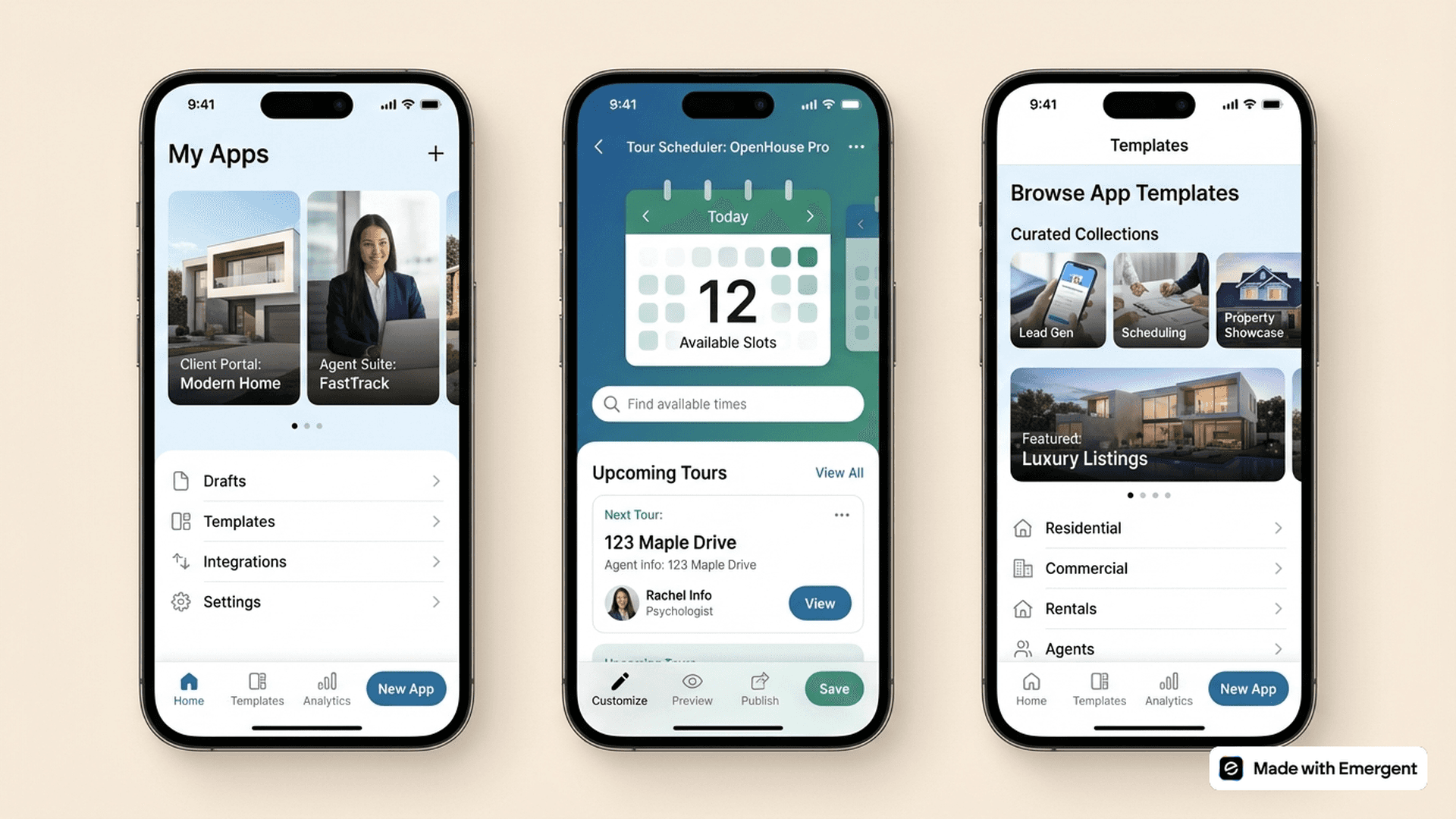 Real Estate Scheduling App Made With Emergent
