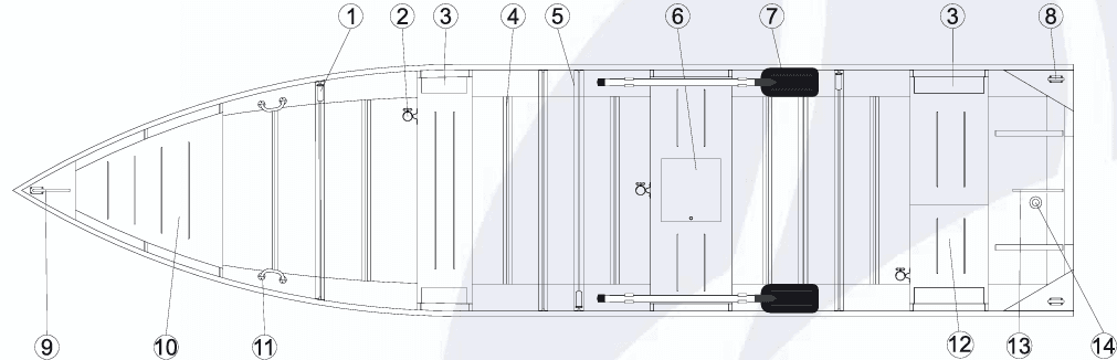 Planta da embarcação