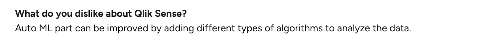 Review of Qlik Sense auto ML capabilities