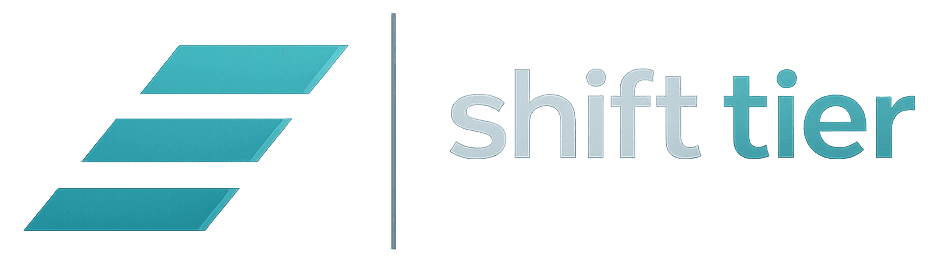 Company logo in white