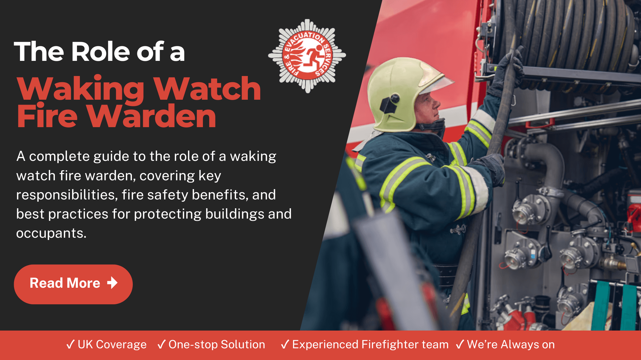 Original infographic of The Role of a Waking Watch Fire Warden.