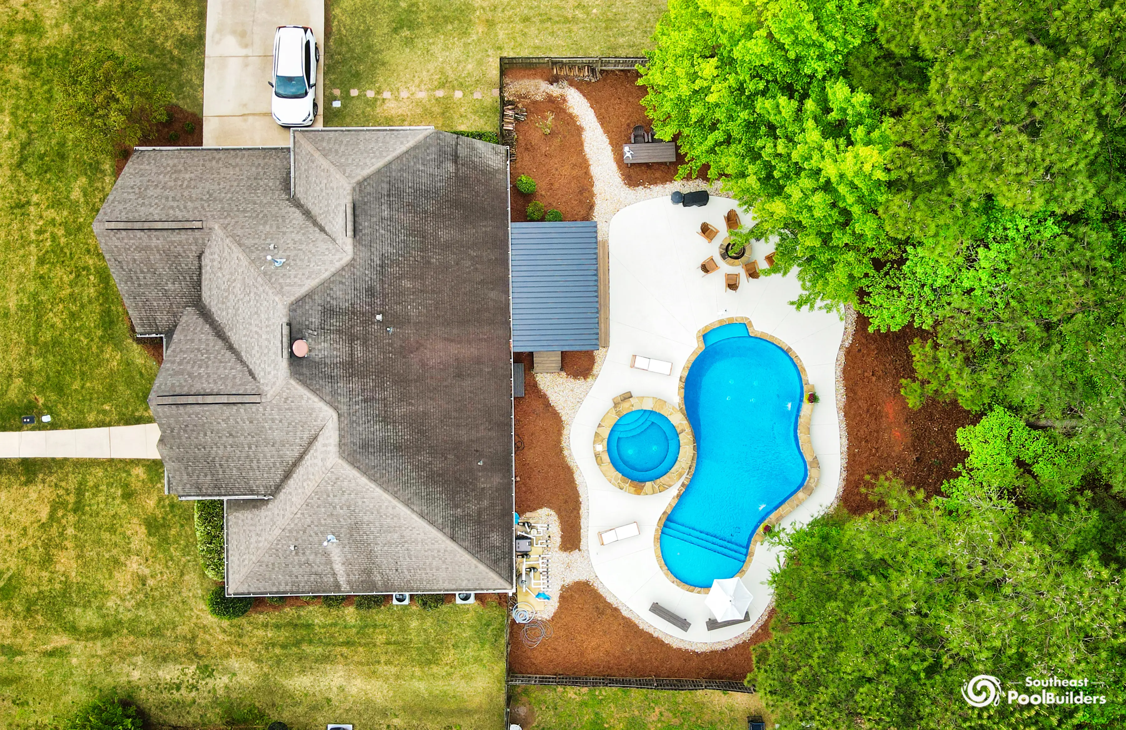 Vinyl Pool Overhead View