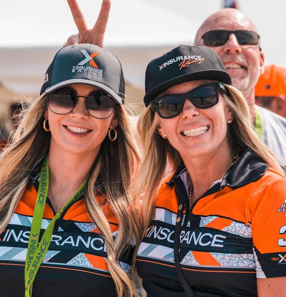 Ladies in XINSURANCE racing gear
