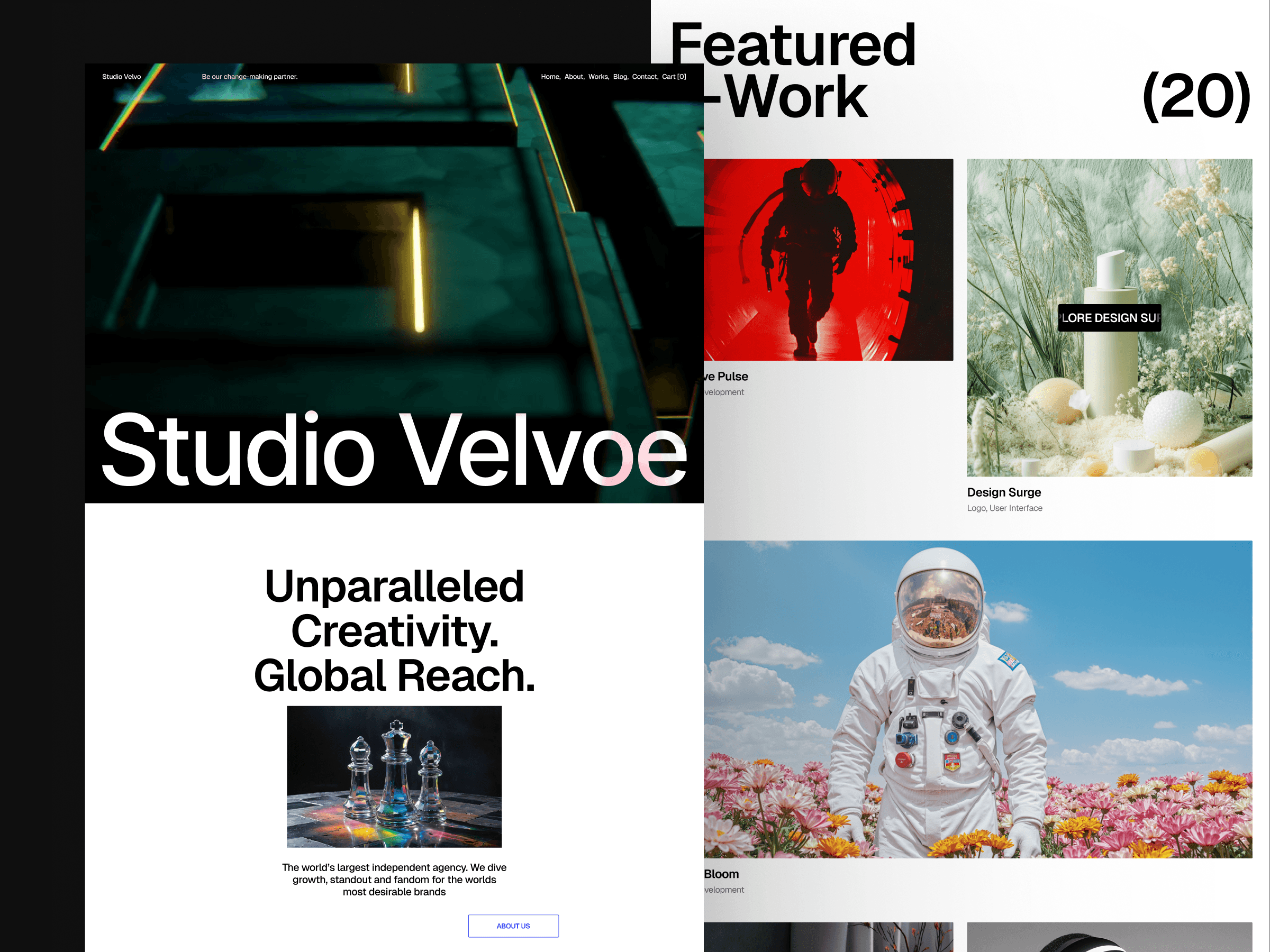 framer creative agency template