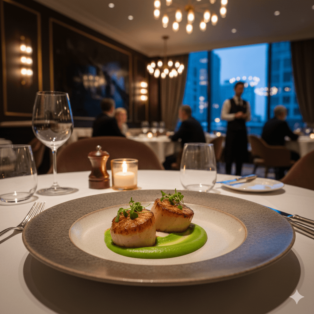 Upscale fine dining restaurants food court commercial complex Gurugram