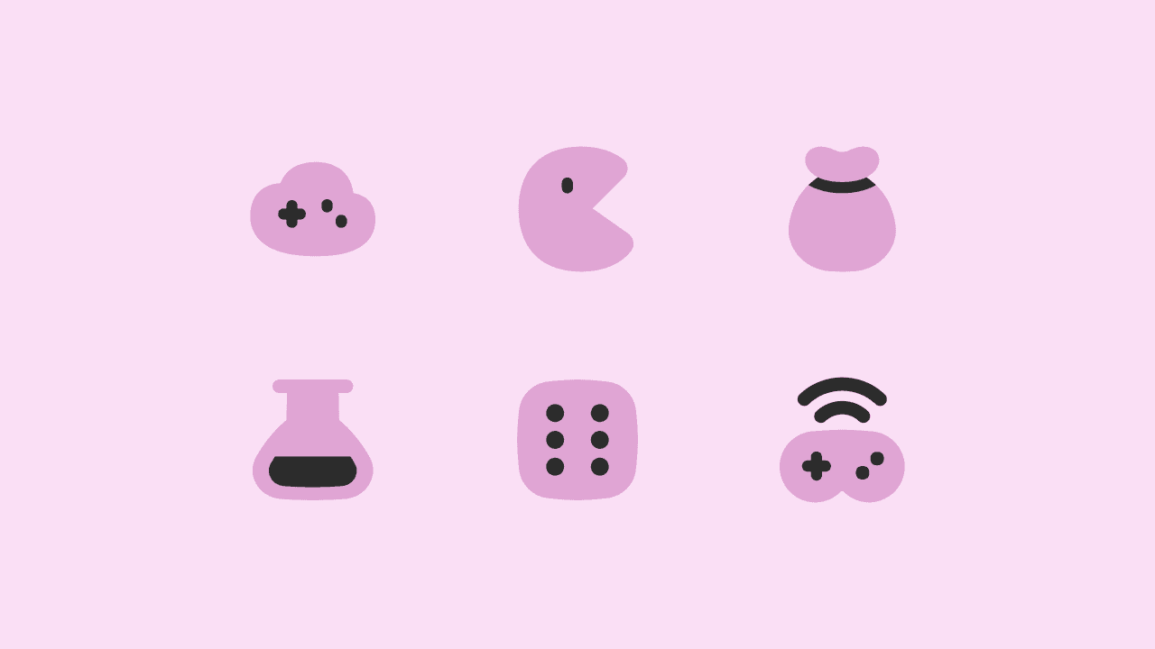 Flex Flat Gaming Icon Set