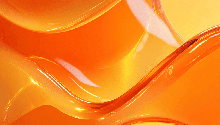 Orange glassmorphism photo