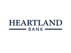 Logo of Heartland bank.