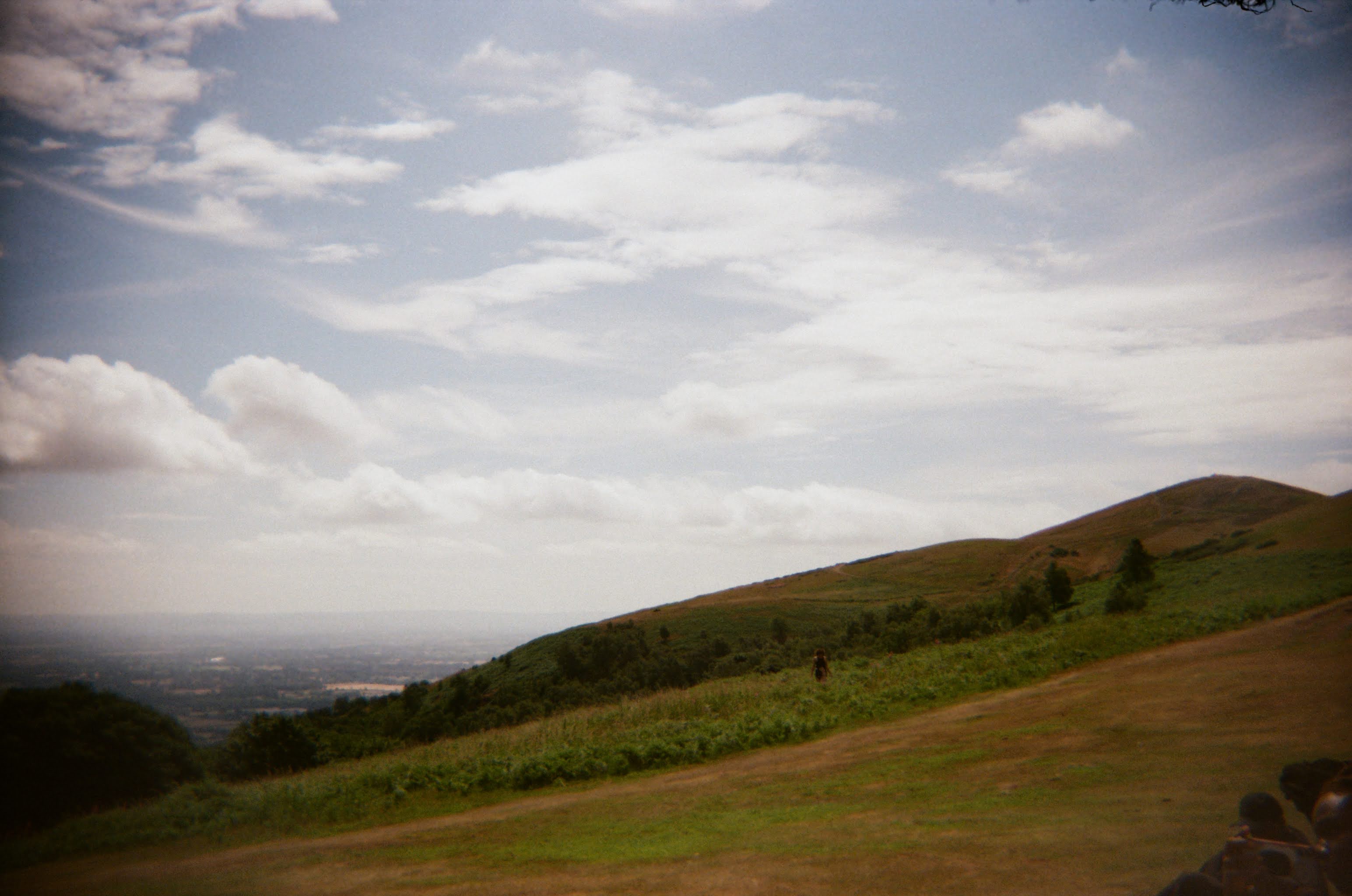 Countryside hill view during summer
