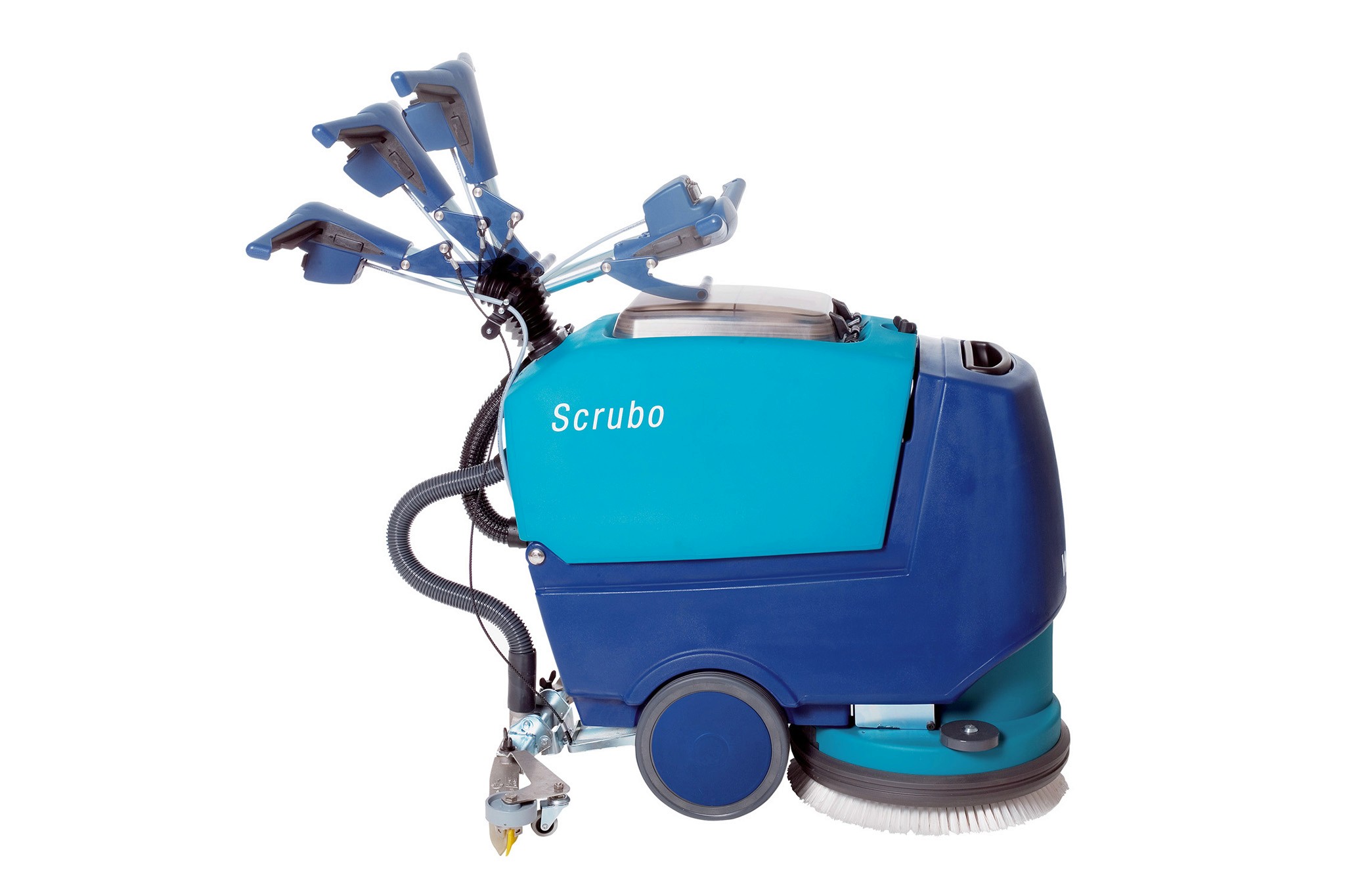 Seitenansicht von Scheuersaugmaschine Scrubo (Wetrok, 2005)