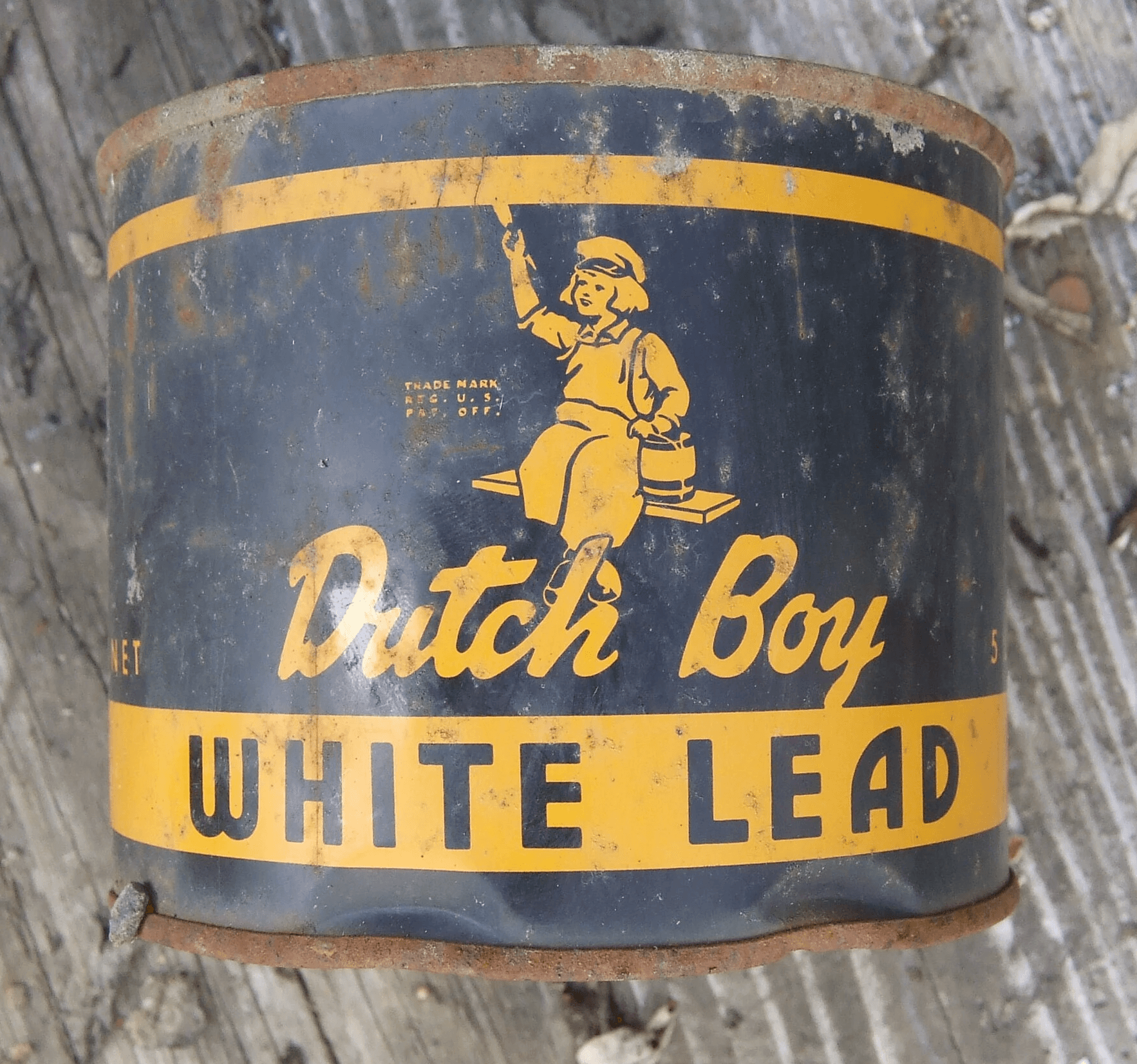 Can of lead paint