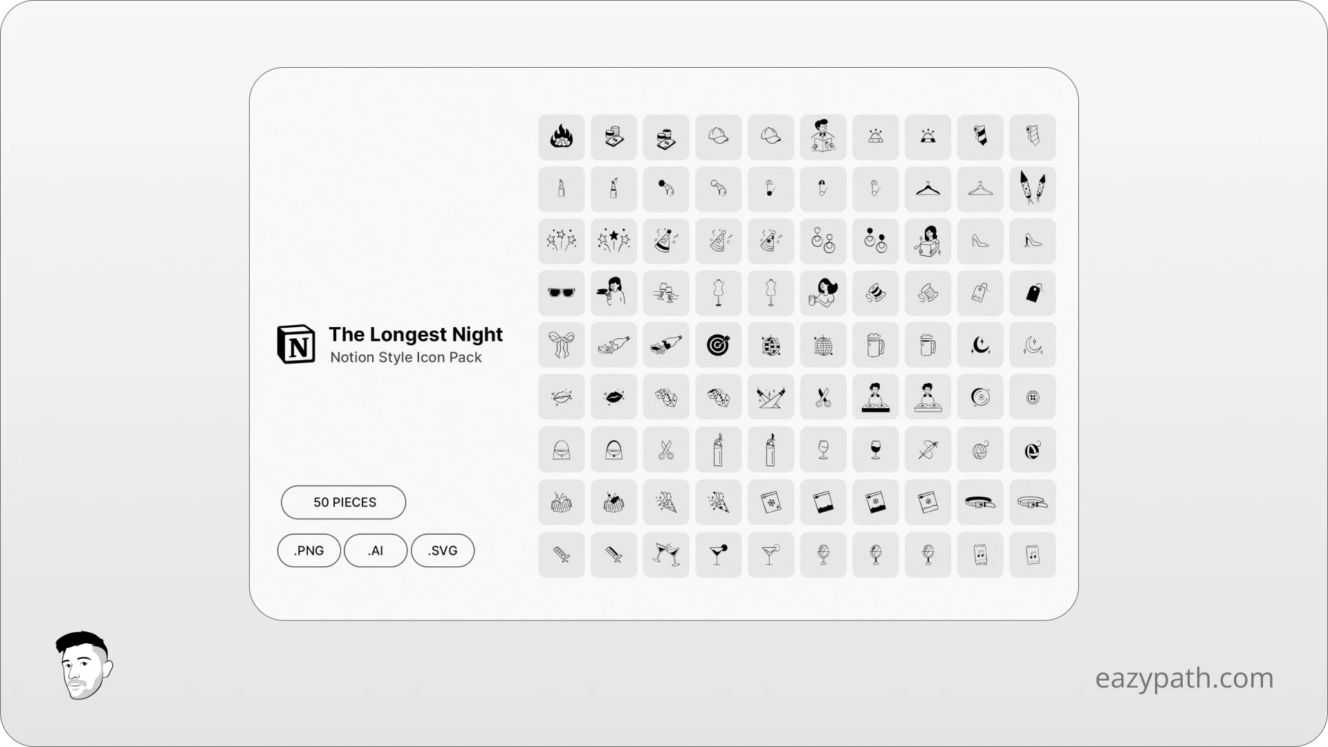 The Longest Night - Notion Style Icon Pack