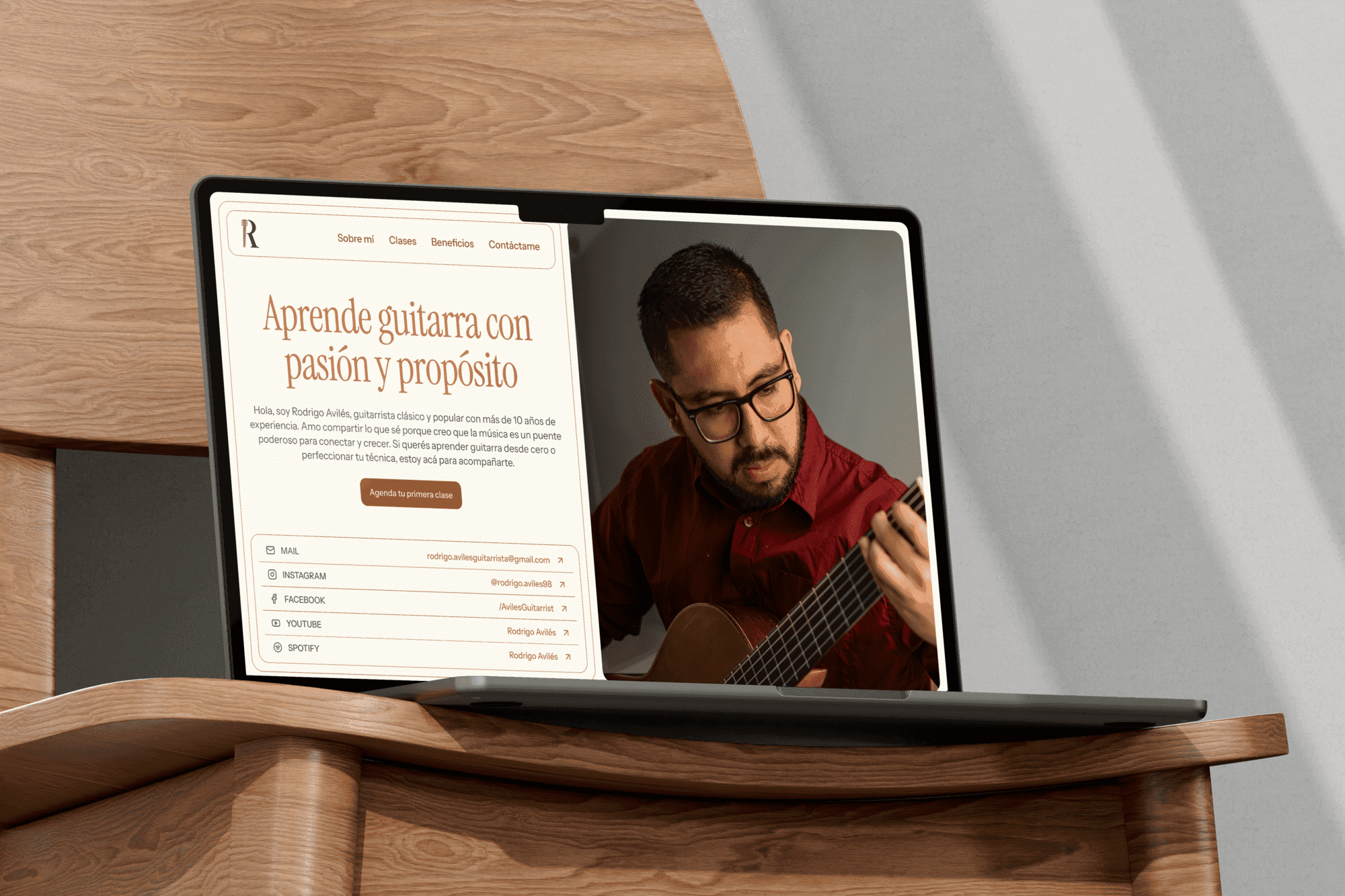 Guitar Lessons Website