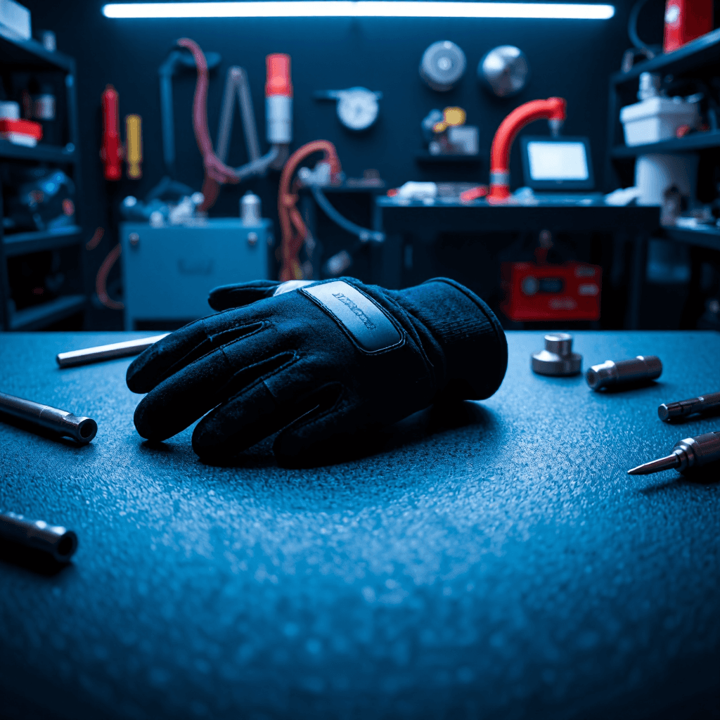 product photography of a pair of gloves