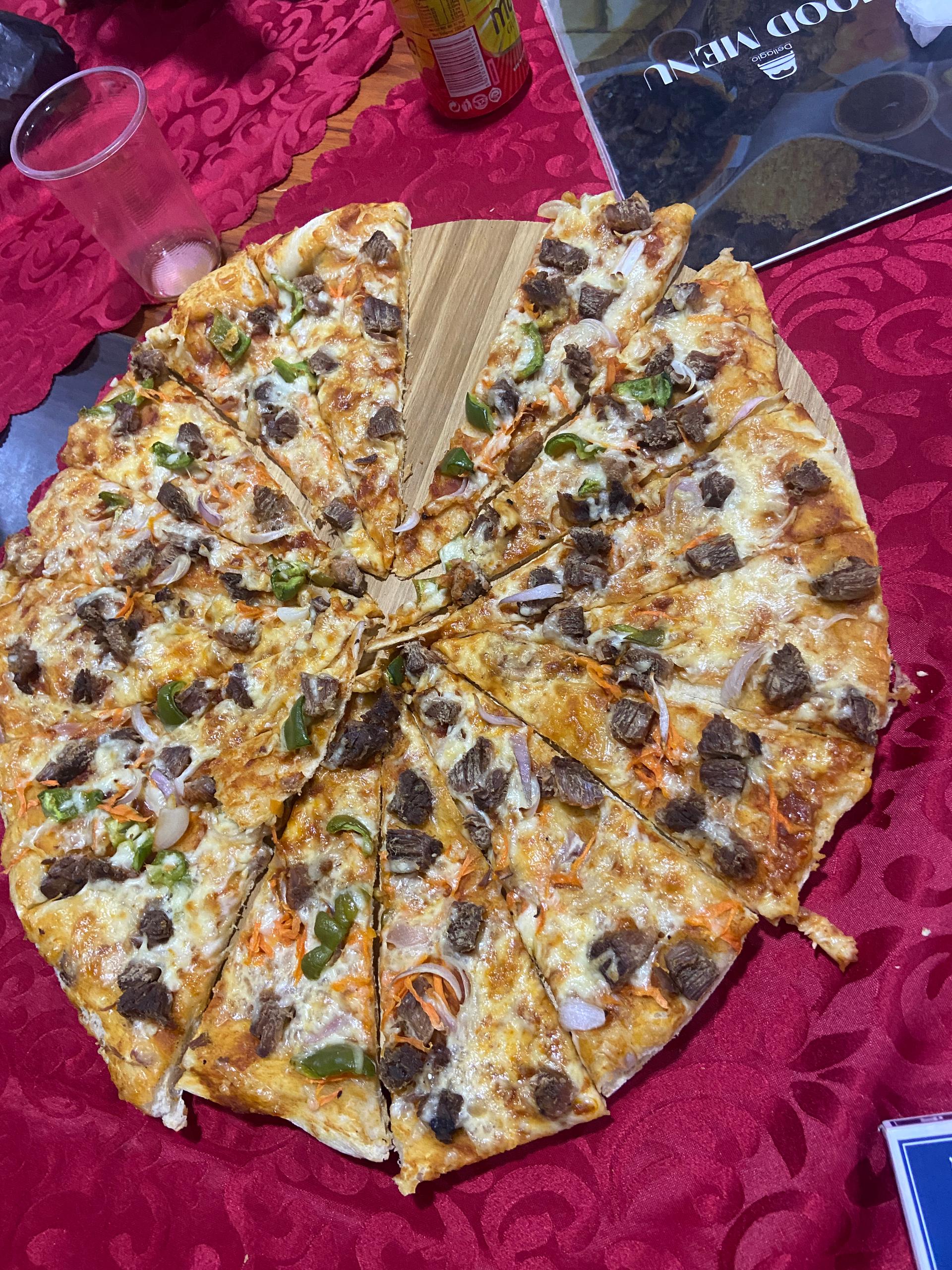 a group of people walking on a sidewalk