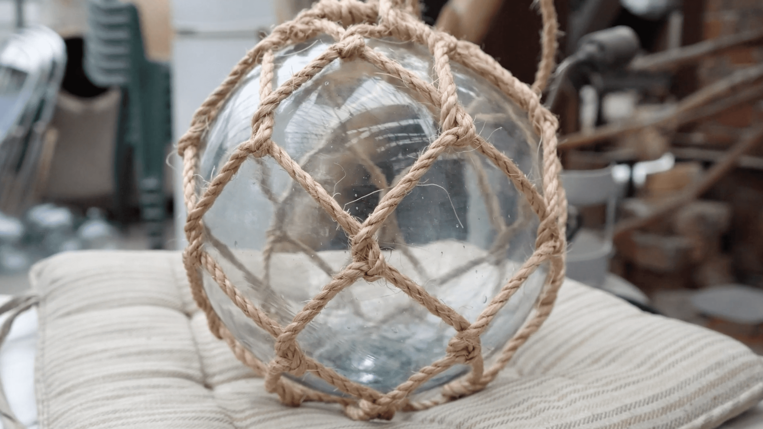 glass float, interior decor, made in japan, glass blowing