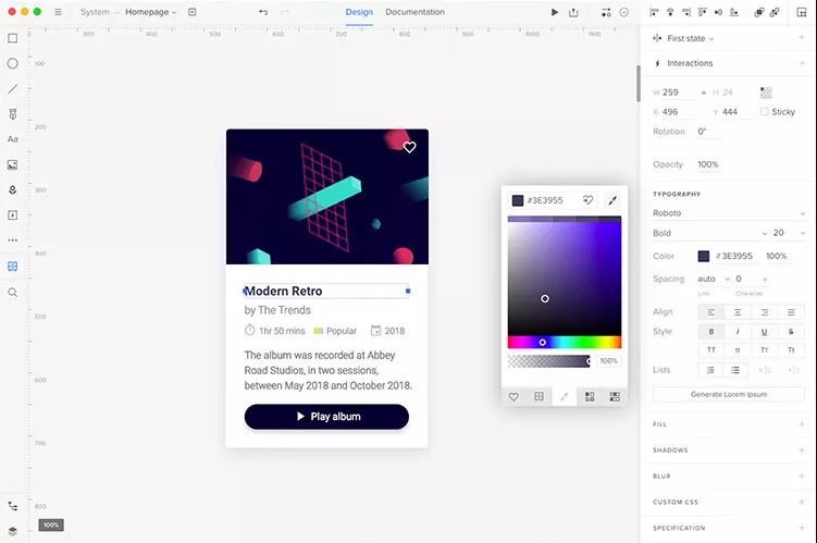 UX pin UI design tool