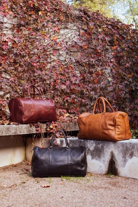 Close-up of a dark green leaf showing its textured surface and central vein against a muted background.