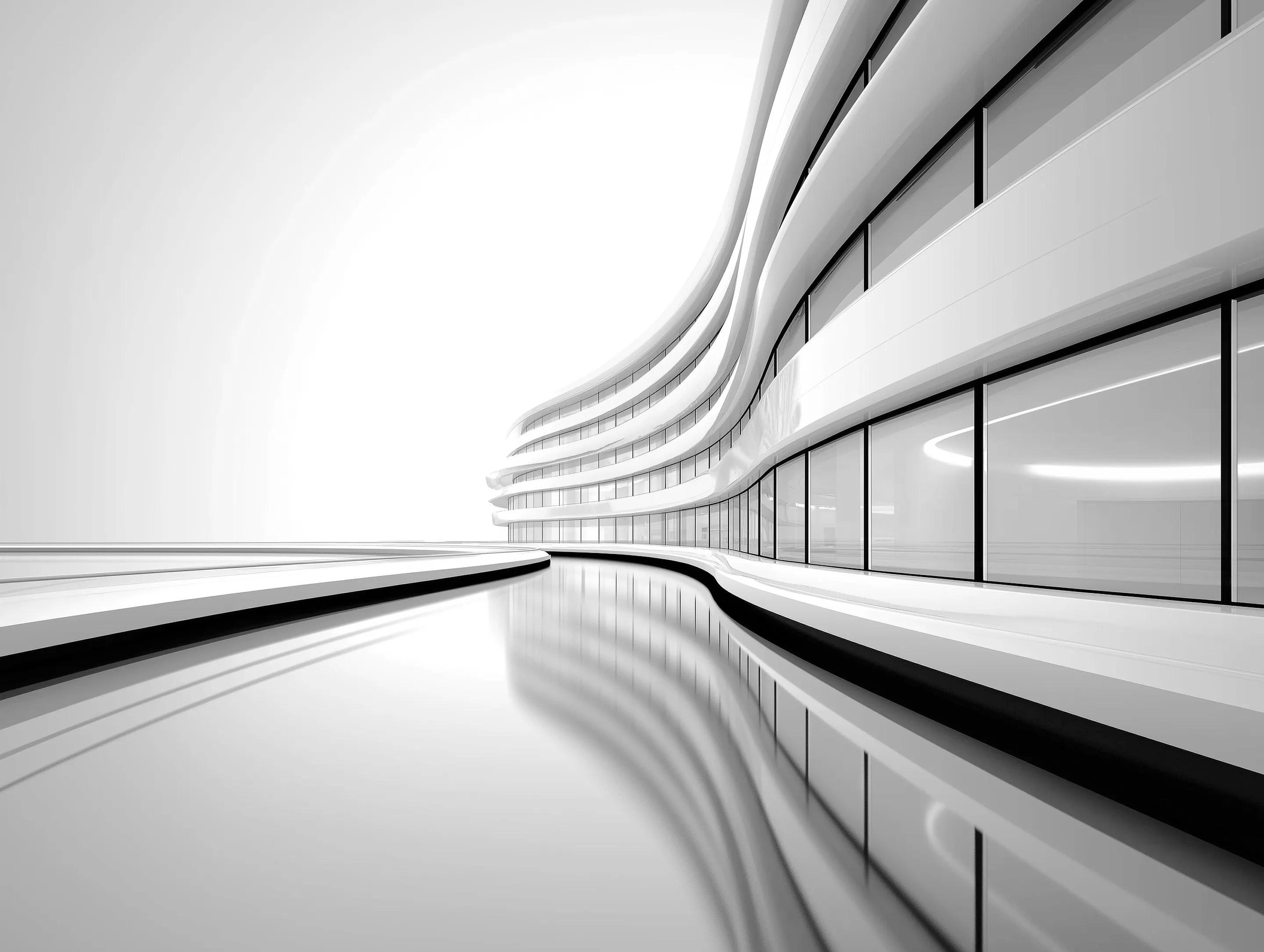 Foto einer futuristischen Arichtektur