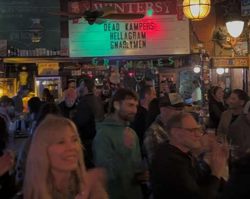 Dead Kampers headlining Winter's Tavern...what a crowd!