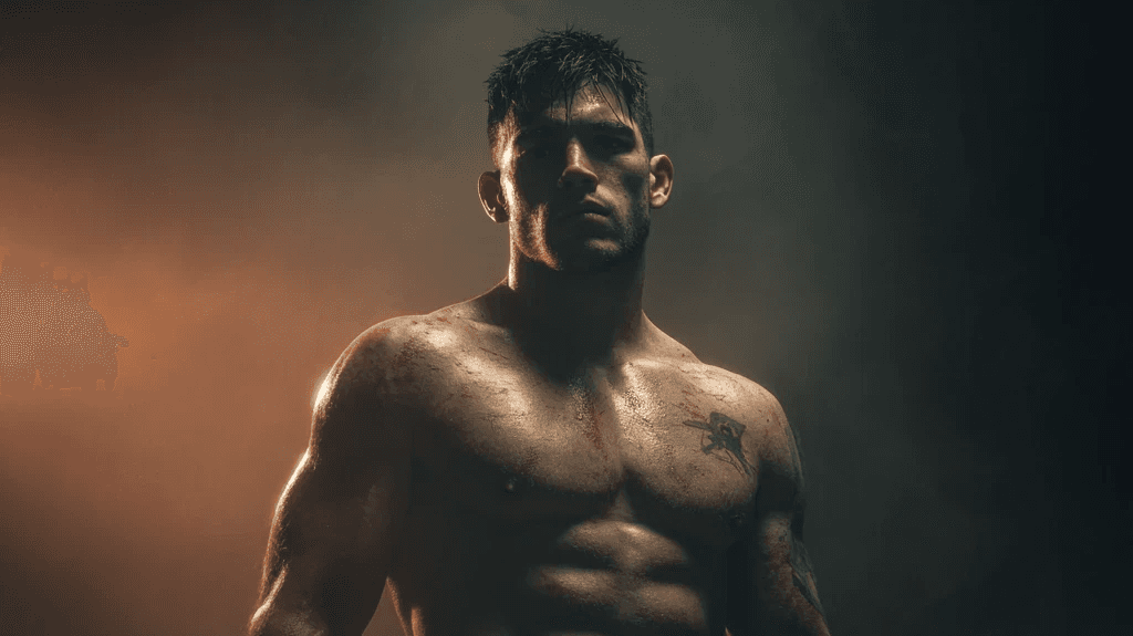 An MMA fighter posing at INNOV8 MMA gym