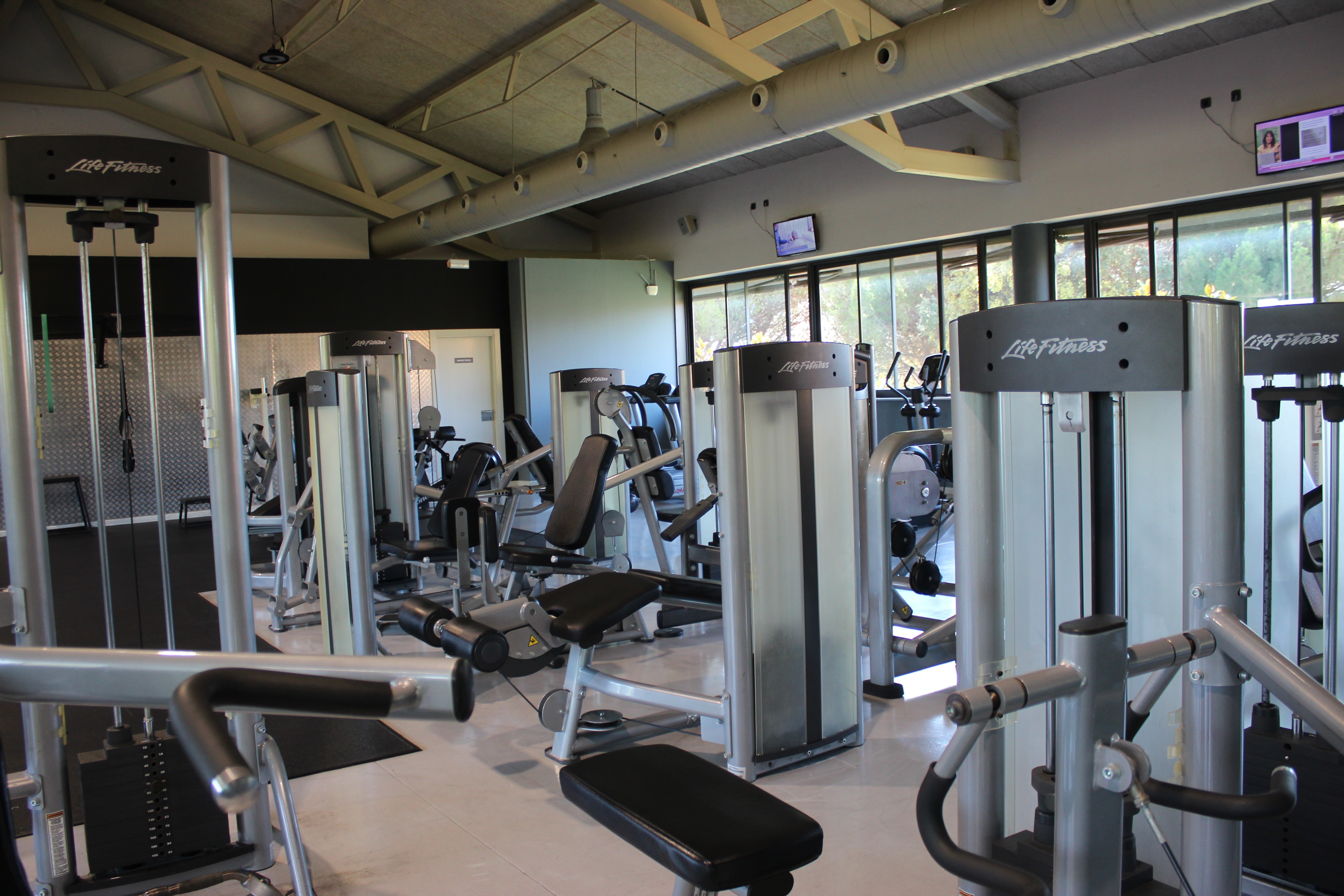 Man with surfing with paddle
