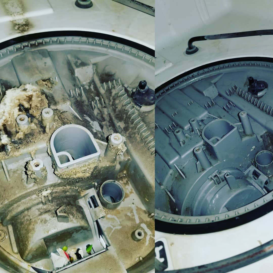 Dishwasher Filter Before and After