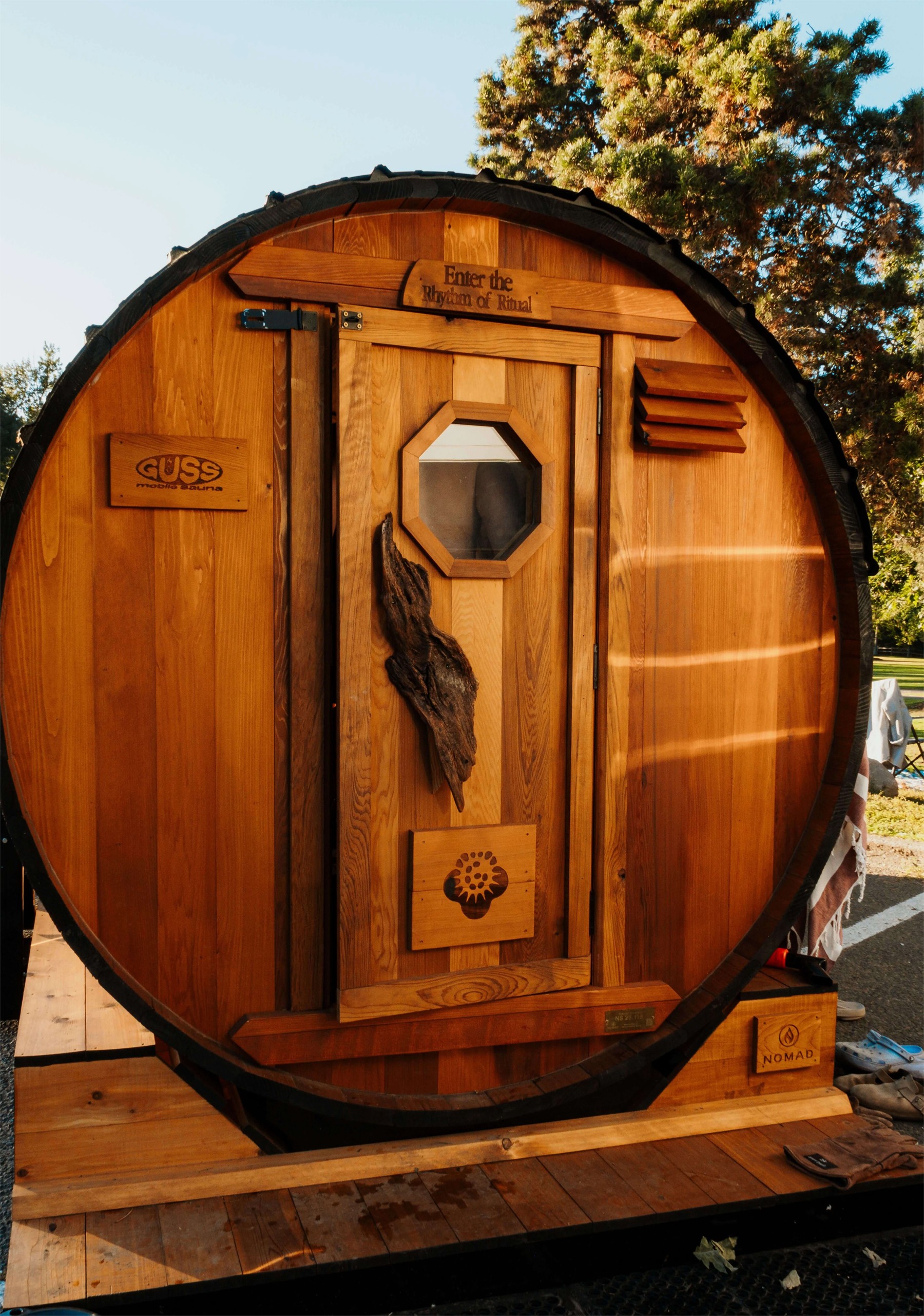 barrel sauna guss