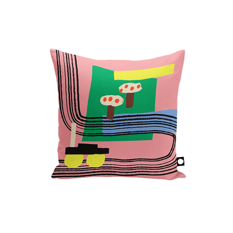 country road 스웨이드 터치 쿠션 커버