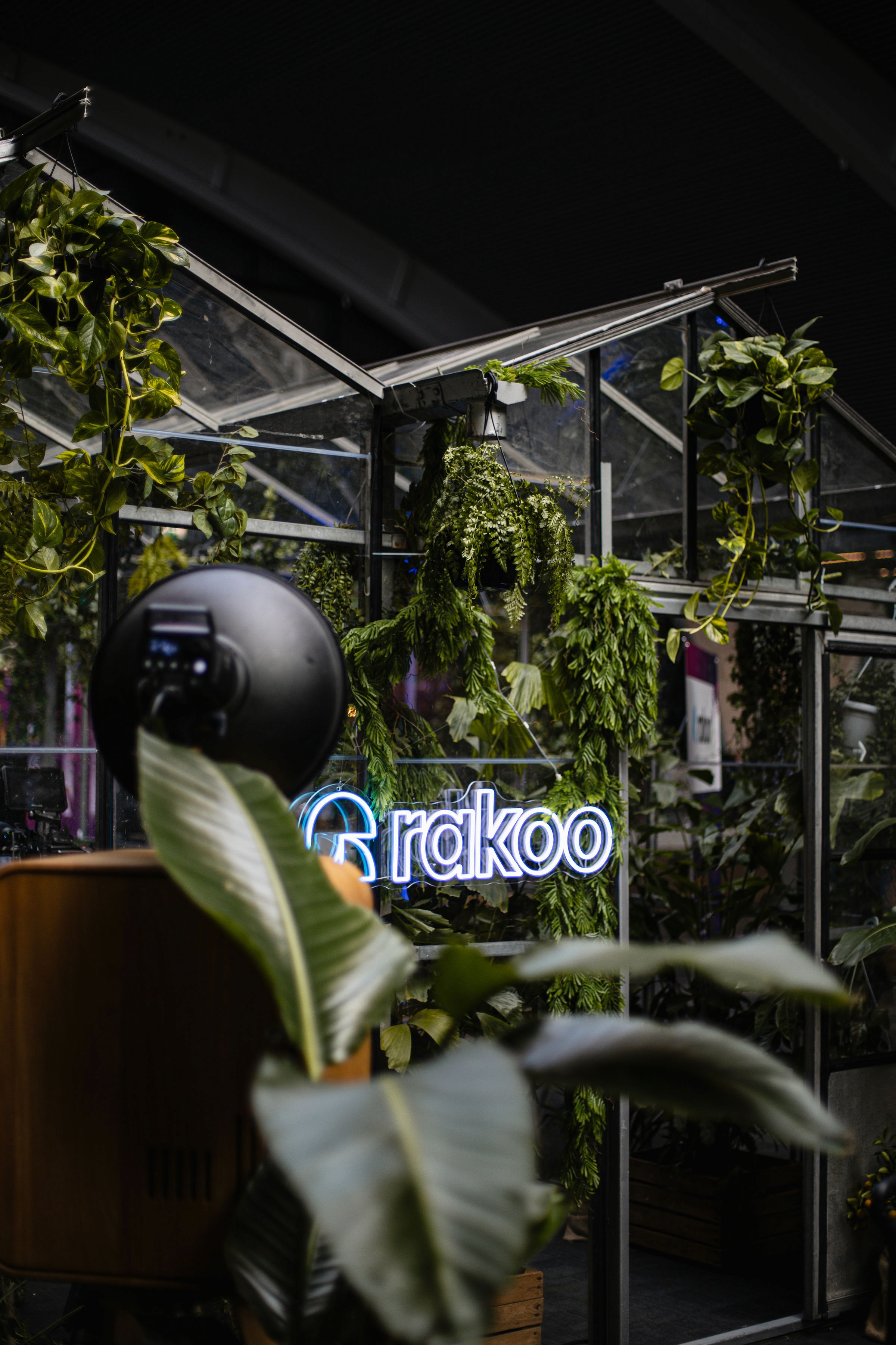 Foto van twee lachende vrouwen in gesprek