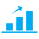 Blue target with arrow icon symbolizing precision and strategy – RJP.design, NYC Web Design Agency focused on goal-driven website design and digital marketing.