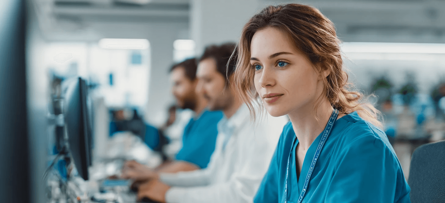 Professional aan het werk in de zorg