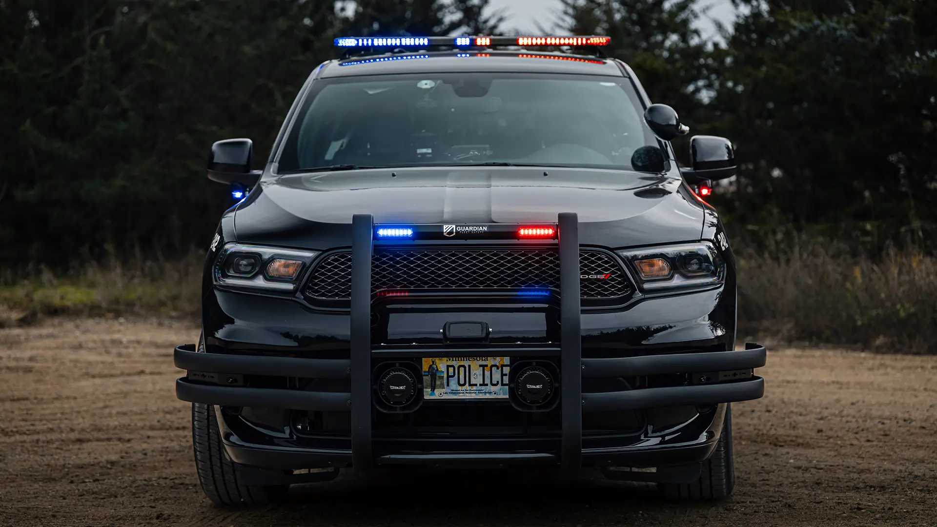 Eden Prairie, Minnesota Police Department patrol vehicle upfit by Guardian Fleet Safety