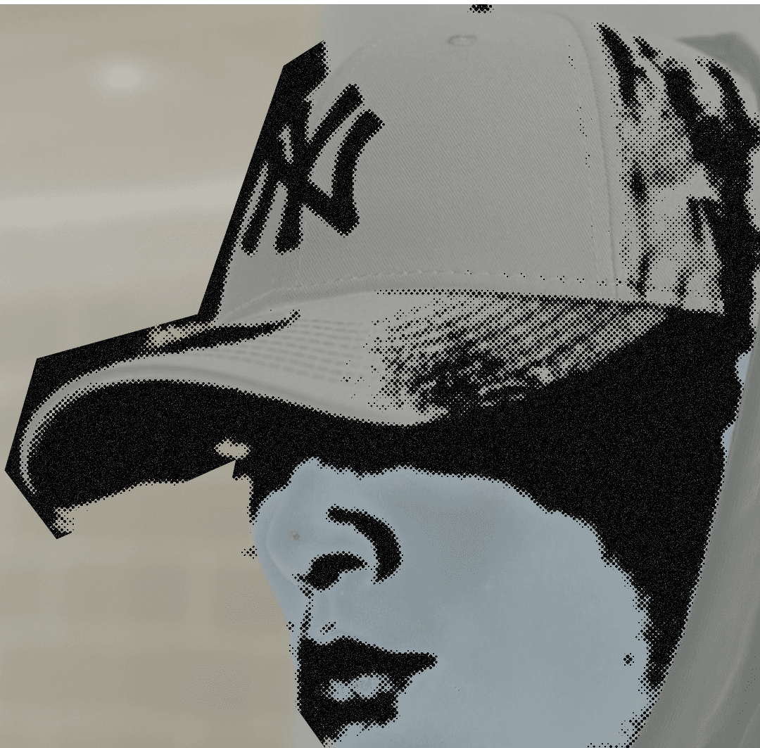 Minimalist coffee can design in hand – black and white packaging with bold typography