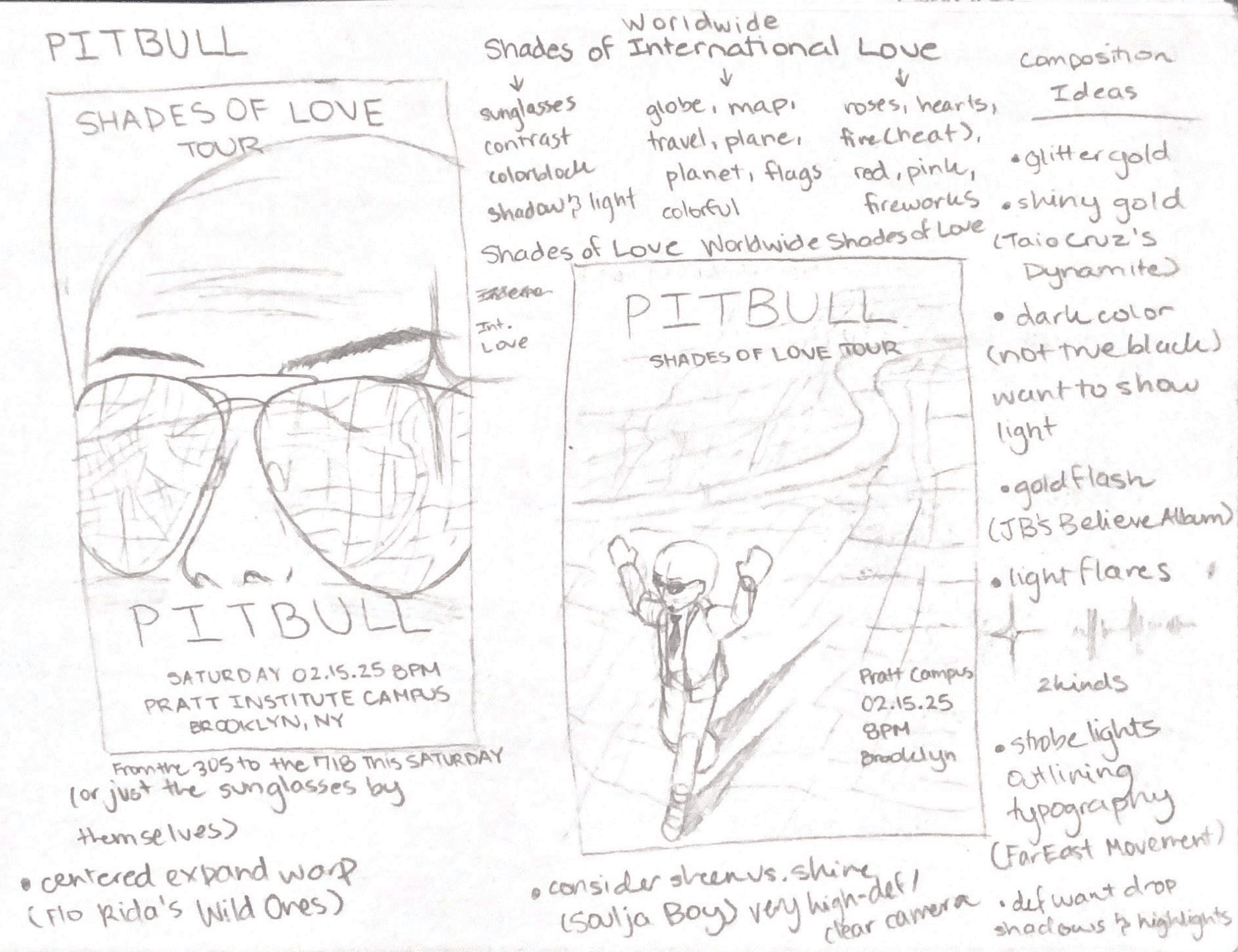 Concert Poster Sketches