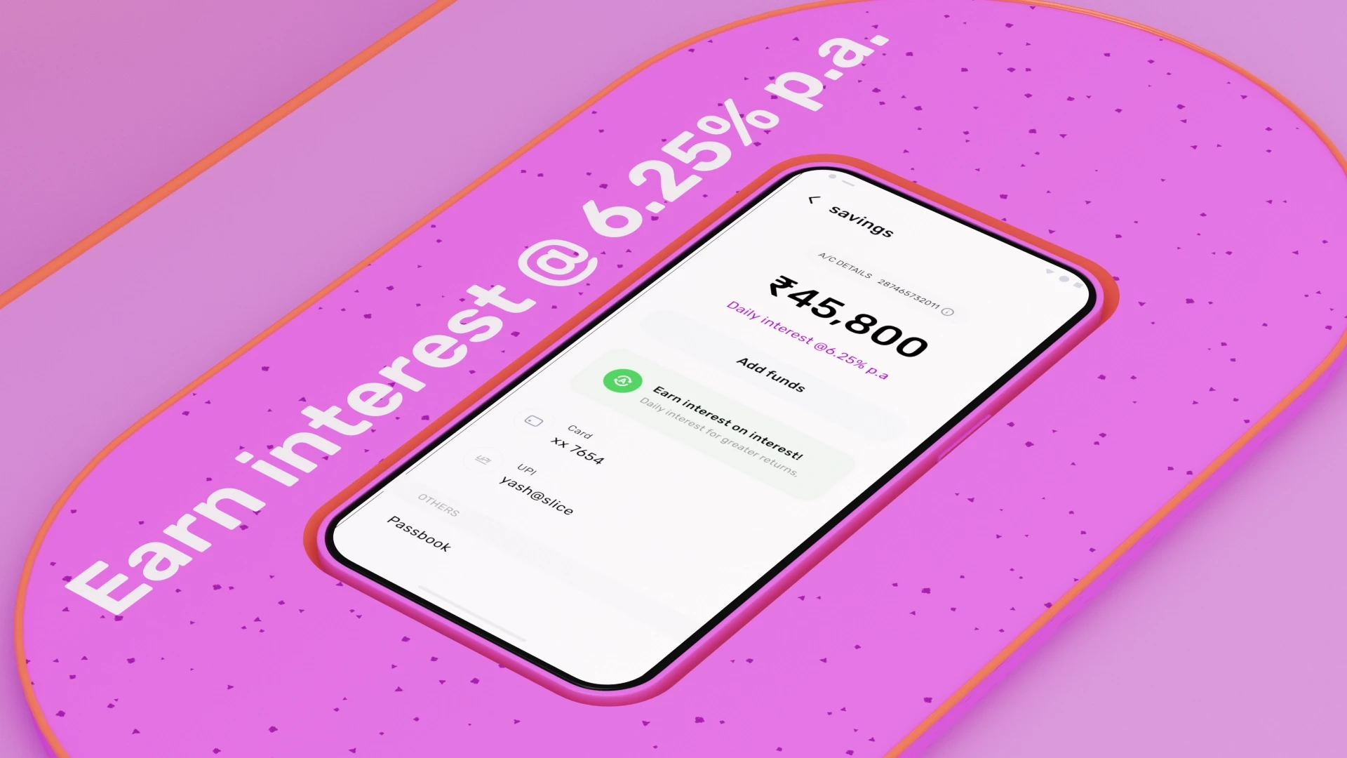 Dynamic app interaction frame from Slice fintech brand video