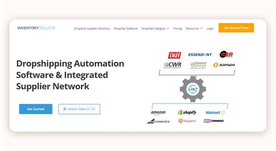 Inventory Source homepage