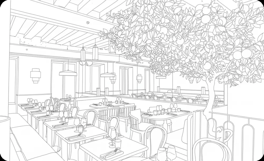 Image décorative du restaurant italien Pomelo Bistrot