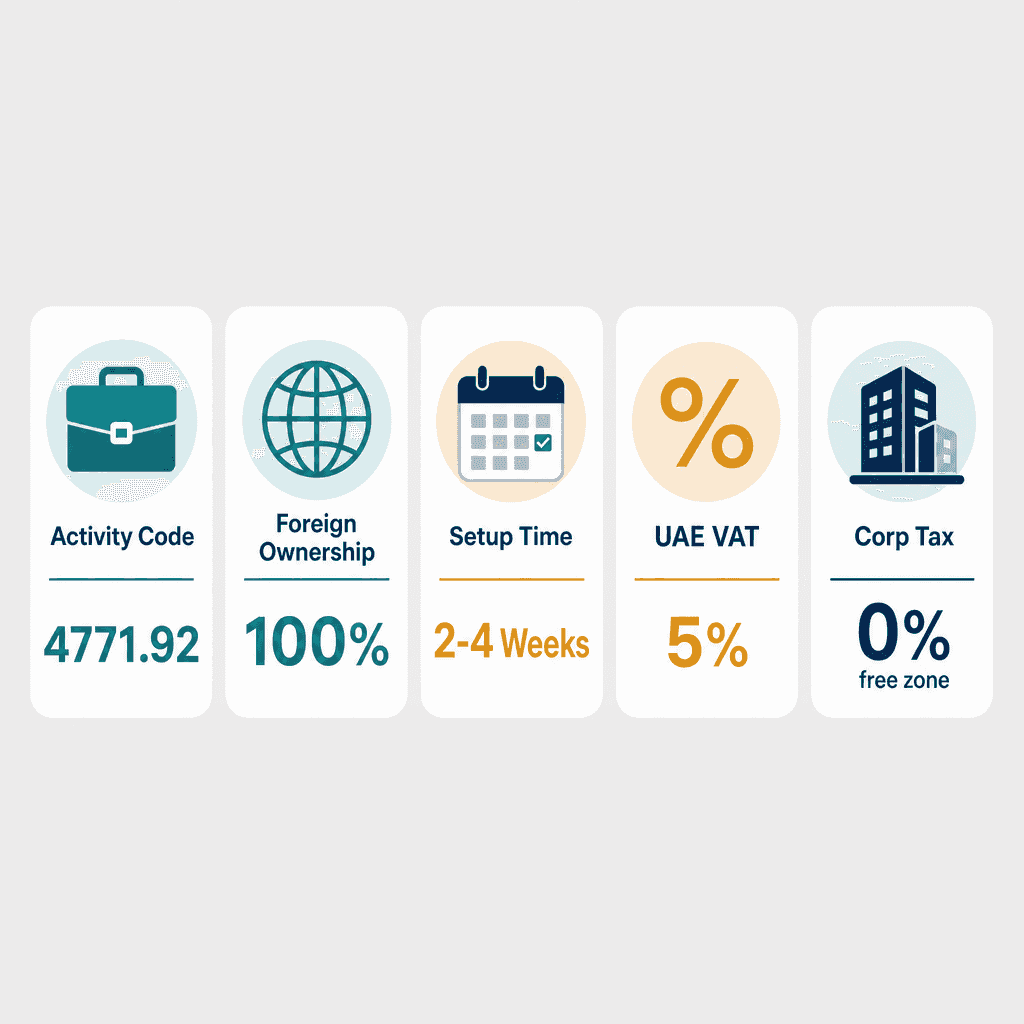 Infographic: Sticks & Umbrellas Trading License in Dubai: Cost and Requirements