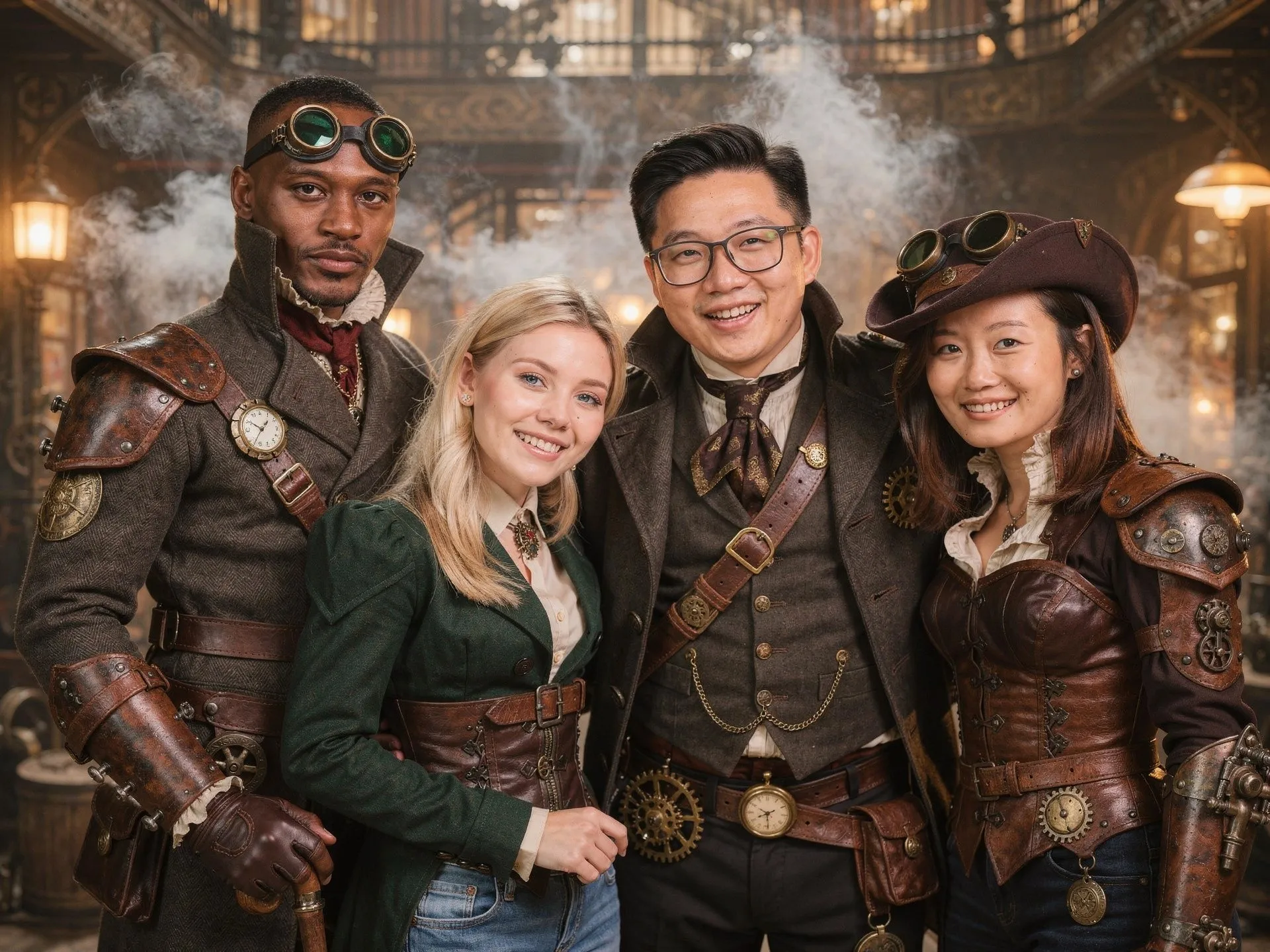 Transformation IA thème steam punk - PhotoBooth AI