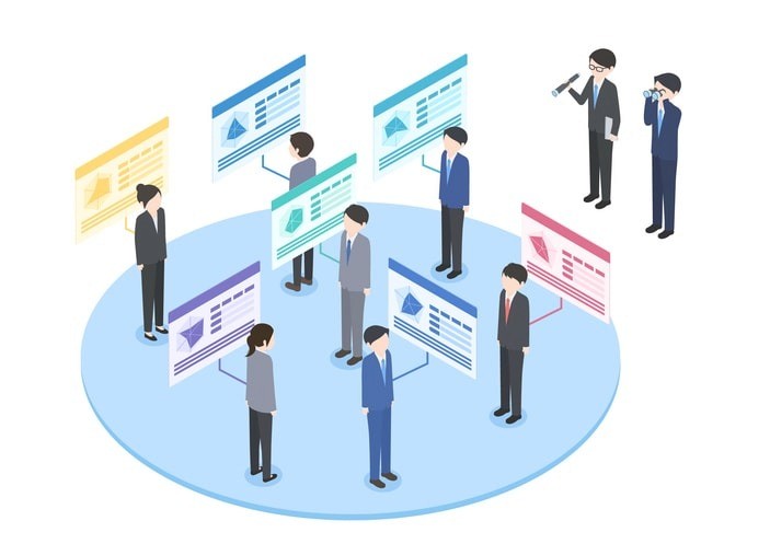 A job seeker reviewing options from various IT hiring agencies.