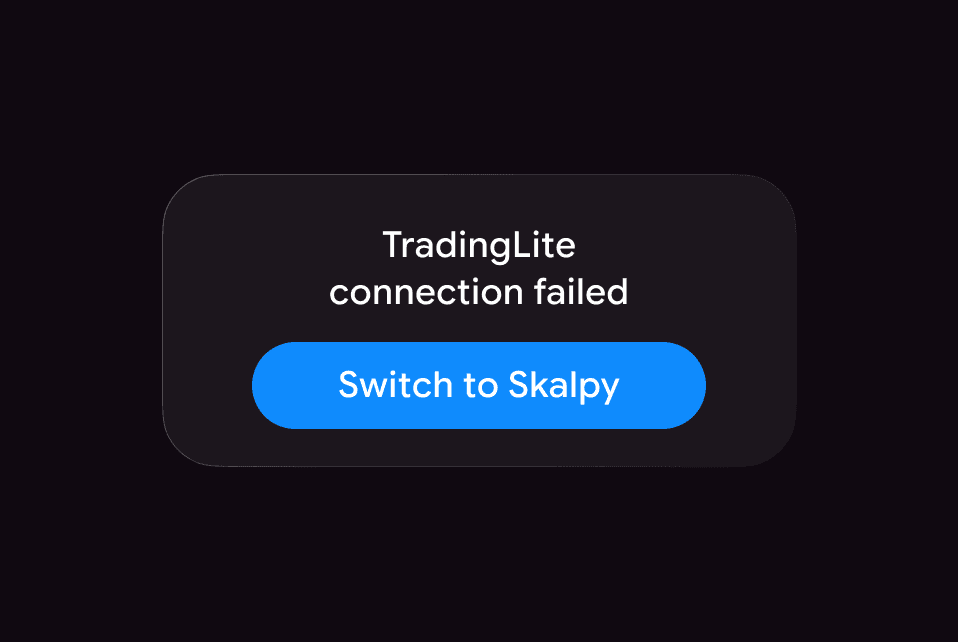 Switching from TradingLite to Skalpy: the modern free trading terminal with real-time order flow analysis and super-fast trade execution.