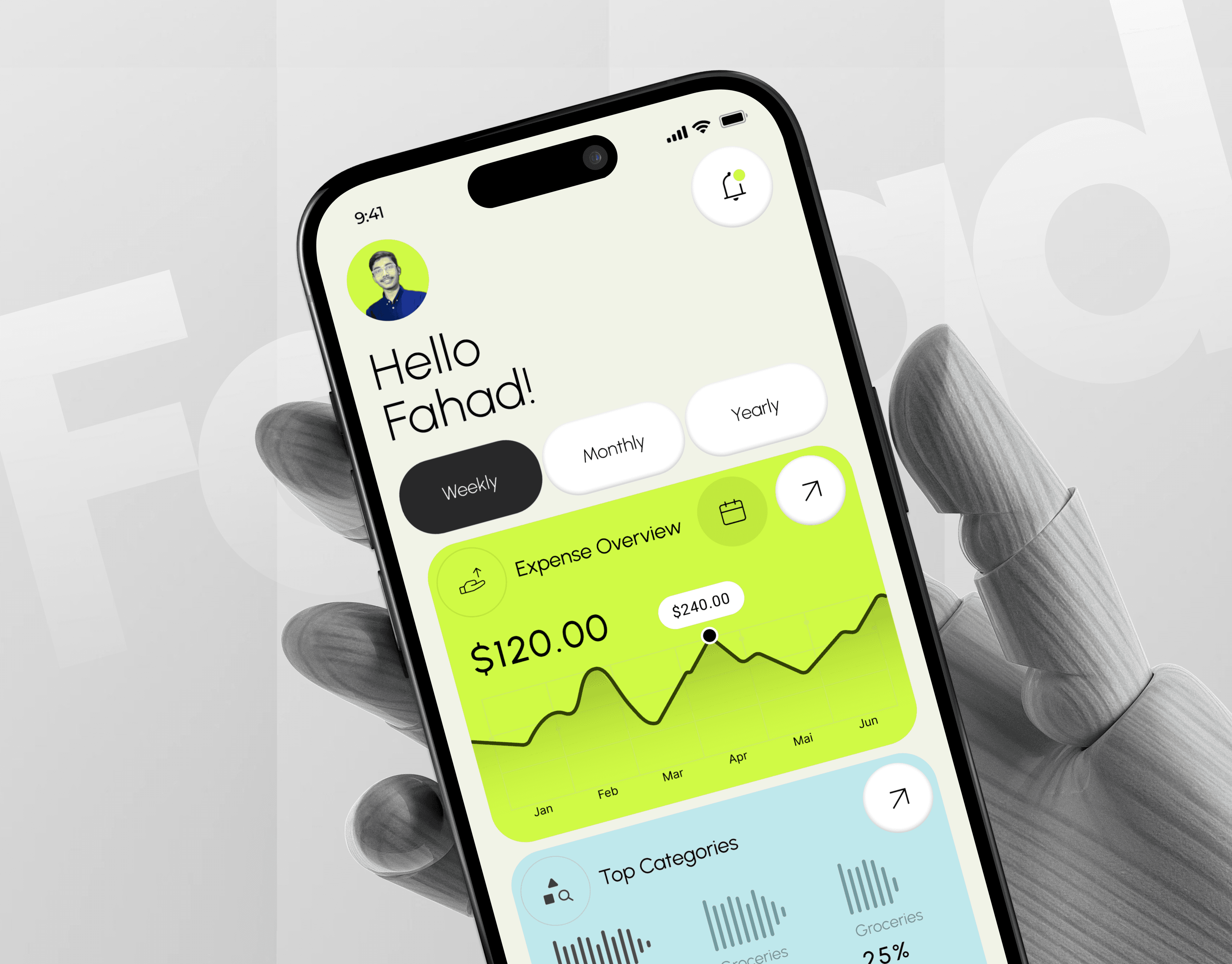 a woman with flowers