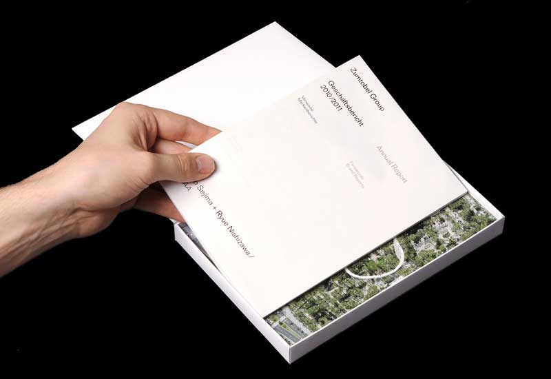 Zumtobel Annual Report Graphic design for Sanaa, Tokyo