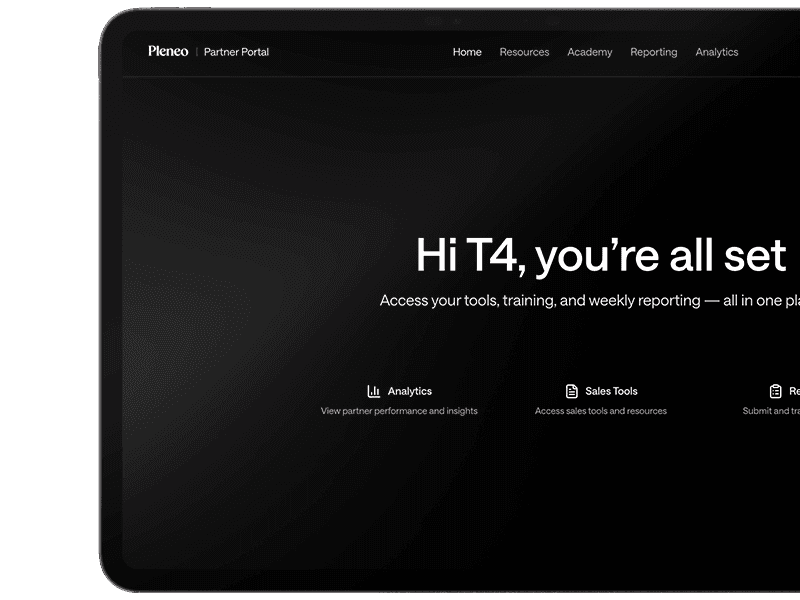 Partner Portal screenshot